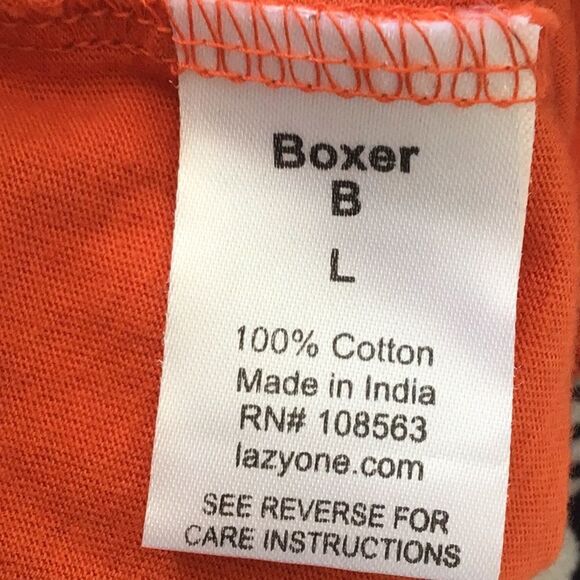 Lazy One Orange Skunk Boxer Shorts NEW - Picture 9 of 10